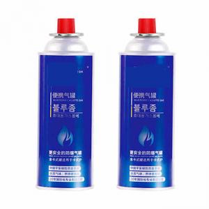 Refillable Camping Bbq Gas Bottle 400ml Capacity 65mm Diameter 220g Weight