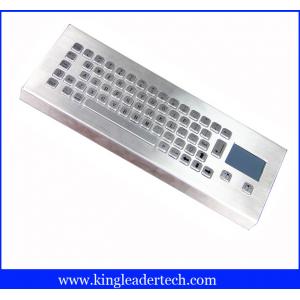 China IP65 Rugged Mini Industrial Desktop Keyboard Metal With Touchpad supplier