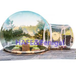 China Dome Inflatable Bubble Tent With Tunnel PVC Tarpaulin supplier