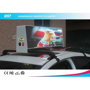 China High Brightness Led Taxi Top Advertising Signs With Wireless Control , 192×64 Pixel supplier