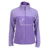 China Women's 100% Recycled Full Zip Breathable Fleece Jacket Outdoor Leisure on sale