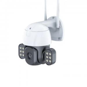 Outdoor Wireless CCTV WiFi Security Camera , 5MP Floodlight Two Way Audio CCTV Camera