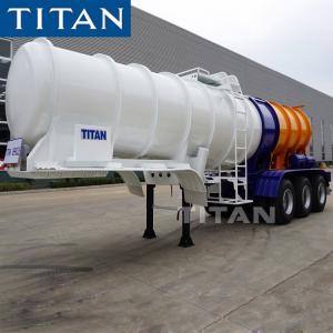China 3 axle 19/23cbm 98% hydrochloric sulfuric acid tanker semi trailer supplier
