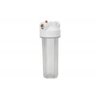 China 10'' plastic  clear water filter housings with  1'' brass inlet/outlet port on sale