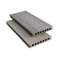 China 25mm Cedar Art Hollow Core Composite Decking Light Grey Wood Grain on sale