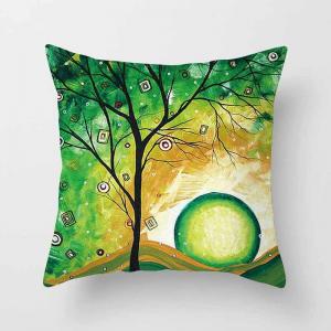 Throw Pillow Covers Hippy Elephant Tree of Life Cushion Cover Throw Floral Printed Pillow Case 18 X 18 Inch Pillowcase