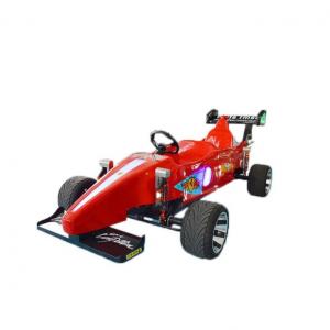 China Remote Control Amusement Park Kiddie Ride Machines F1 Racing Car Red Color supplier