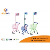 China New Style Plastic Supermarket Shopping Trolley Kids Ride With Toy on sale