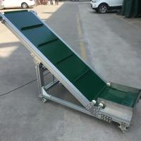 China Small PVC Belt Conveyor System Inclined Hopper Food Grade OEM on sale