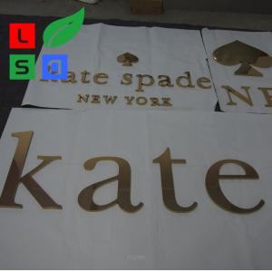 China LED Channel Letter Sign Outdoor Lighted Letter Signs With Golden Polished Non - Illuminated supplier