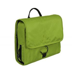 Le sac accrochant vert portatif d'article de toilette, cosmétique fait sur commande met en sac le certificat de GV