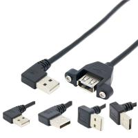 China OEM ODM Extension USB Charging Data Cable Male To Female With Screw Locked on sale