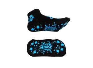 China Medium Black Non Slip Grip Socks Soft Cotton Slippers Gripper Custom Bounce Socks on sale 