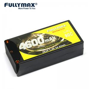 Fullymax 2s 7.4v Lipo Battery Cell 90C 4600mAh With Single 5mm Banana Socket Lipo Fullymax