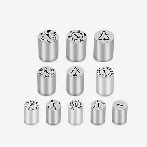 Plastic Mold Parts DME Standard Replaceable Date Stamps Mould Date Inserts Mold Component Marked Pins