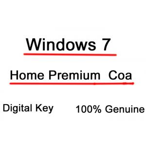 China Online Windows 7 Home Premium Activation Key MS COA License Sticker supplier