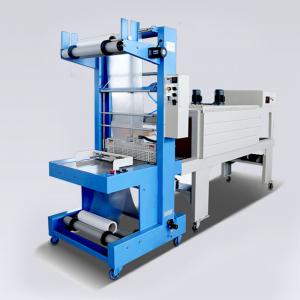 China Mineral Water Foam Carton PE Film Shrink Wrapping Machine Semi Automatic Customized supplier