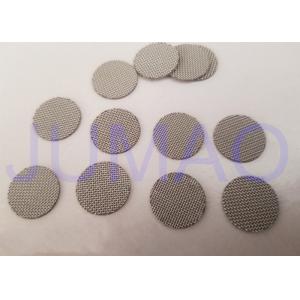 SS 316 Wire Mesh Filter Disc , Sintered Metal Disc Good Dirt Holding Capacity