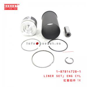 China 1-87814728-1 Engine Cylinder Liner Set suitable for ISUZU 700P 4HK1 1878147281 supplier