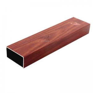 China Made In China High Quality  Hot Sale Customized Wood Grain Aluminum Pipe / Tube supplier