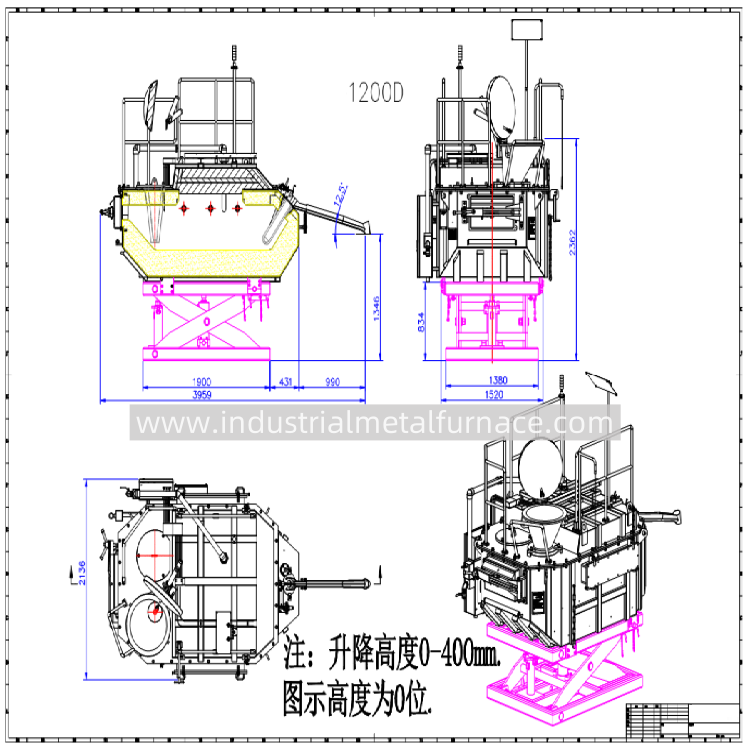 WDL 1200kg Capacity Dosing Furnace with Precise Temperature Control and Energy-Efficient Design for Aluminum Alloy Casting