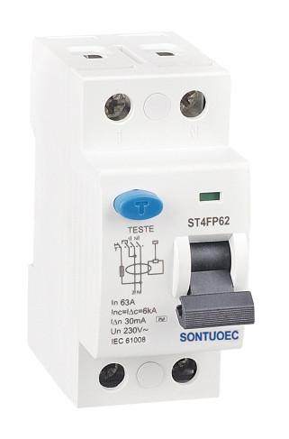 Electronic AC Type RCCB Circuit Breaker Residual Current Operated 2P 63A 300mA
