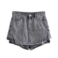 China Factory OEM High Waist Washed Jeans Fashion Street Shorts Culottes For Women on sale