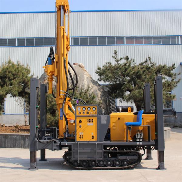 6.6m Tower Steel Crawler Water Well Drilling Rig 280 300 350m