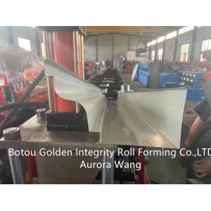 China PPGI GI AL Roof Ridge Cap Roll Forming Machine 380V Rain Gutter Making Machine supplier