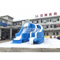 China Cool Splash Fun Inflatable Pool Slide , Realistic Shape Tortoise Water Slide For Inground Pools on sale