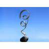 China Decorative Home Metal Ribbon Sculpture , Metal Outdoor Sculpture Abstract wholesale