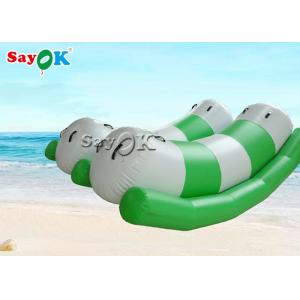 China Summer Inflatable Floating Water Totter For Water Park Floating Water Toys / Blow Up Seesaw supplier