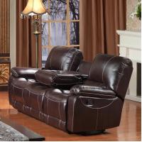 China ODM Hotel Leather Power Recliner Sofa , Durable Leather Couch With Electric Recliners on sale