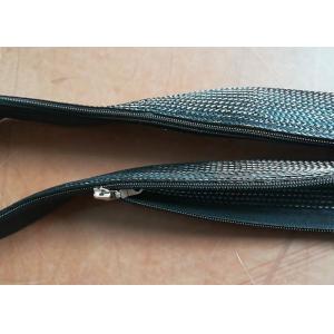 China Black Color Zipper Cable Sleeve Braided Wrap Zip Up Cable Tidy Custom Diameter supplier
