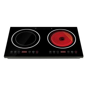 Double Electric Infrared Cooker Infrared Stove Burner 1800W+1800W