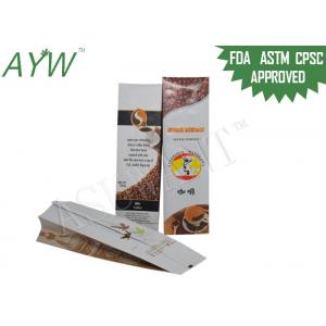 China Valve Sealed Coffee Bags 8oz , Foil Lined Coffee Bean Packaging Bags For Australia Bun Coffee supplier