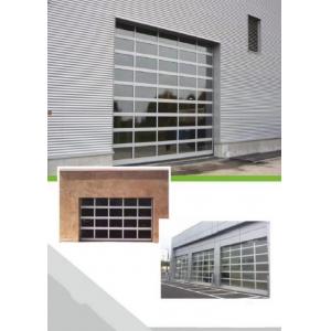 China Full View Sectional Exterior Door Aluminium Glass Garage High Noise Reduction Waterproof supplier