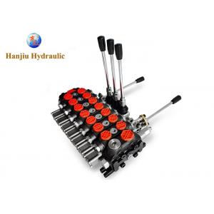 China 07 Stages 100lpm Hydraulic Directional Control Valve Double Action Manual Activation supplier