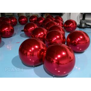China Dazzle Color Inflatable Mirror Ball , 60cm Inflatable Disco Balloon For Wedding Decoration supplier