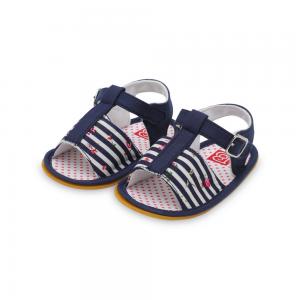 Wholesale Cheap Cotton fabric Rubber sole 0-2 years boy and girl anti-slip sandals shoes baby
