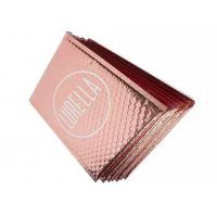 China Custom Printed Padded Bubble Mailers Rose Gold Plastic Metallic Foil Envelopes on sale