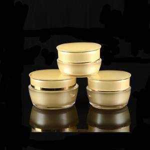 China Nice Design Cosmetic Cream Jars And Bottles Acrylic Plastic Cosmetic Containers Premium Cosmetic Packaging supplier