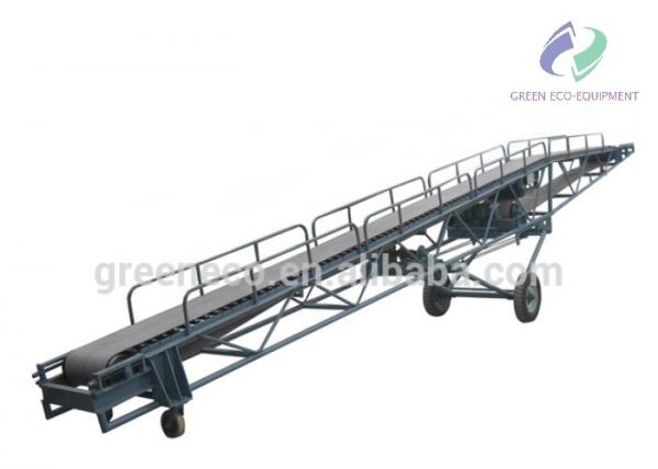 Wire Rope Lifting Mobile Industrial Belt Conveyor PVC PU Rubber Belt Material