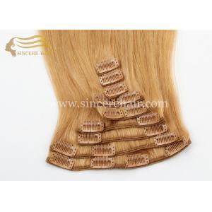 22 Inch Clip In Hair Extensions for sale - Hot Selling 55 CM Full Set 9 Pieces of Clip-In Remy Human Hair Wefts on Sale