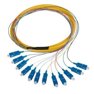 Pigtail de fibra óptica SC APC simplex de modo único con diferentes tipos de conectores disponibles