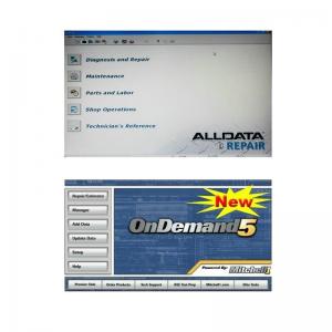 Alldata 10.50 and Mitchell Ondemand5 2 in 1 Automotive Diagnostic Software