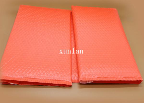 Red Personal Poly Bubble Mailers , Superior Cushioning Post Bubble Mailers