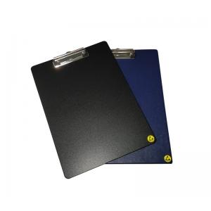 China Top Metal Clip ESD Office Supplies ESD Safe Clip Board Size A4 A5 With ESD Safe Symbol supplier