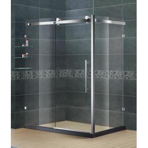 China Frameless Stainless Steel Bathroom Shower Enclosures Clear Tempered Glass SGCC Certification supplier