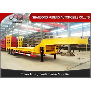 China 40 Ton 50 Ton 60 Ton Long Vehicle Low Bed Loader Semi Trailer , Low Bed Transport supplier